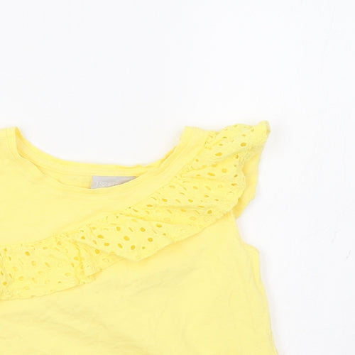 Matalan Girls Yellow   Basic Tank Size 7 Years