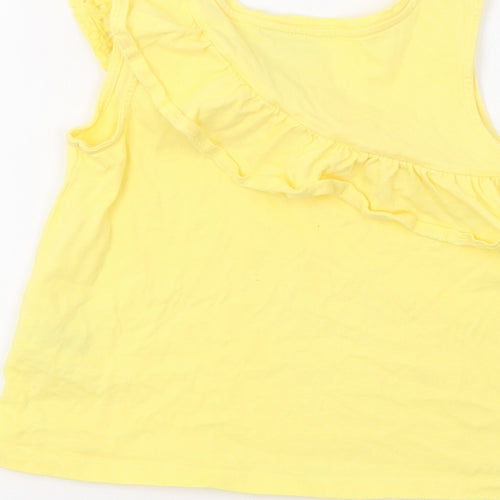 Matalan Girls Yellow   Basic Tank Size 7 Years