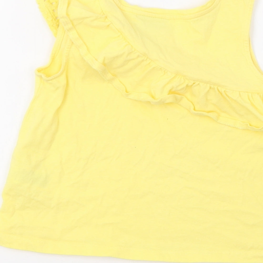 Matalan Girls Yellow   Basic Tank Size 7 Years