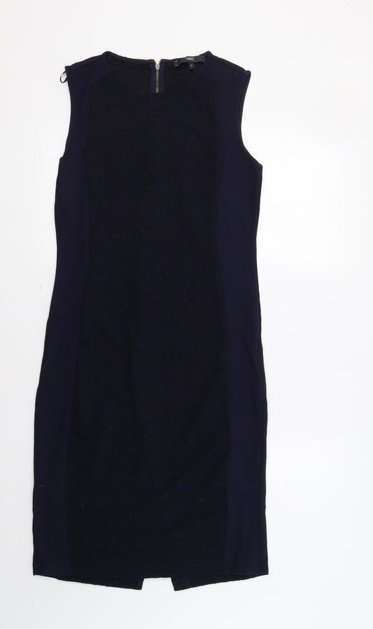 Front view of Next women’s blue fit & flare, size UK 12