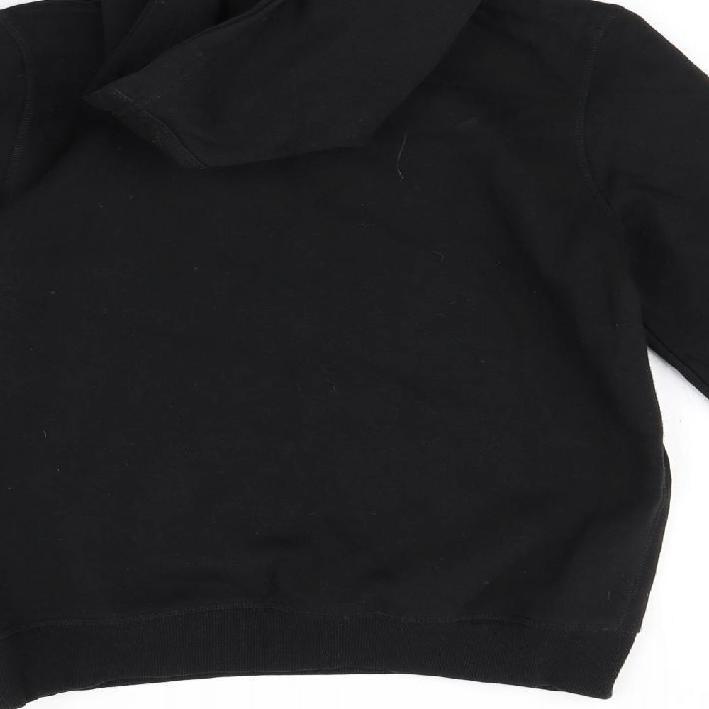 H&M Girls Black   Pullover Hoodie Size 11-12 Years