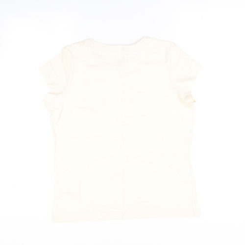 Nutmeg Womens Beige    Pyjama Top Size 12