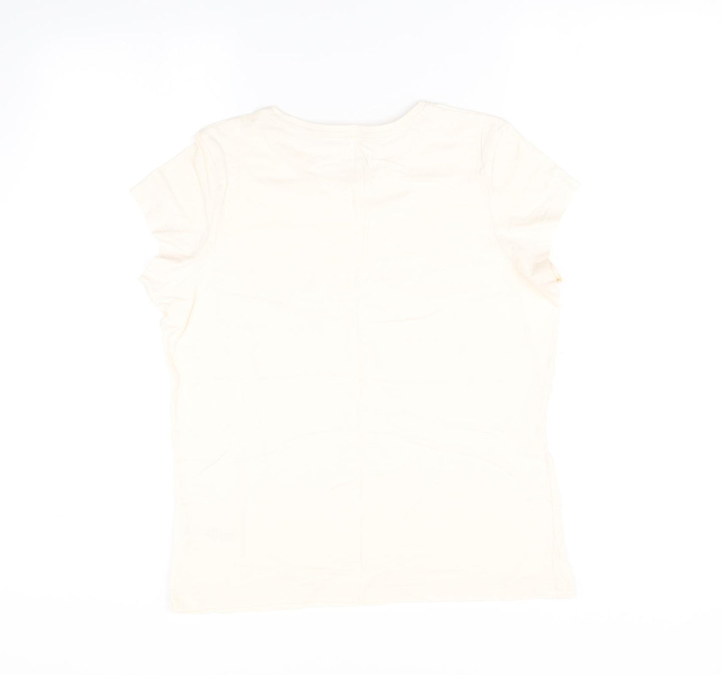 Nutmeg Womens Beige    Pyjama Top Size 12
