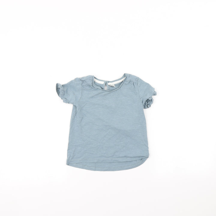 TU Girls Blue   Basic T-Shirt Size 3-4 Years