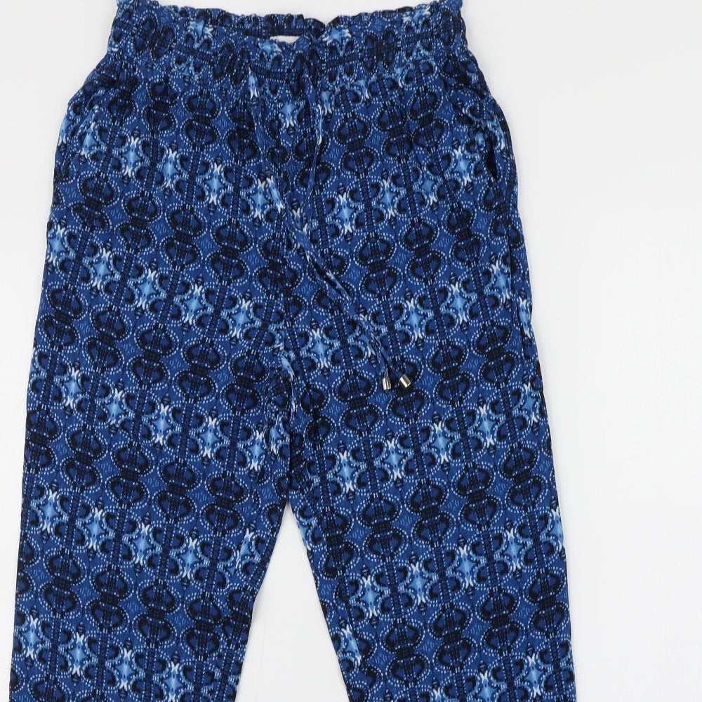 Papaya Womens Blue   Trousers  Size 8 L27 in