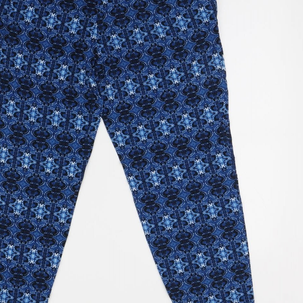 Papaya Womens Blue   Trousers  Size 8 L27 in