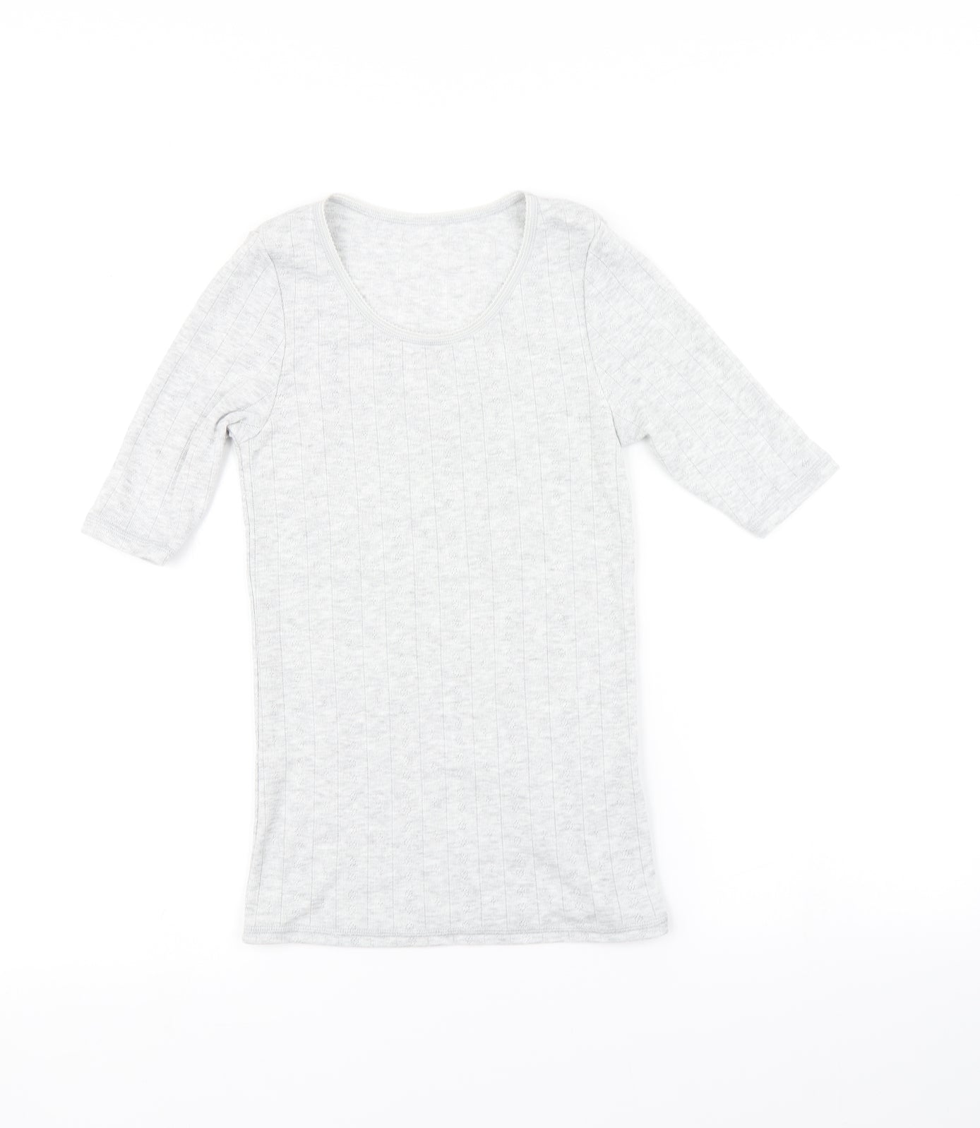 Marks and Spencer Womens Grey   Basic T-Shirt Size 10