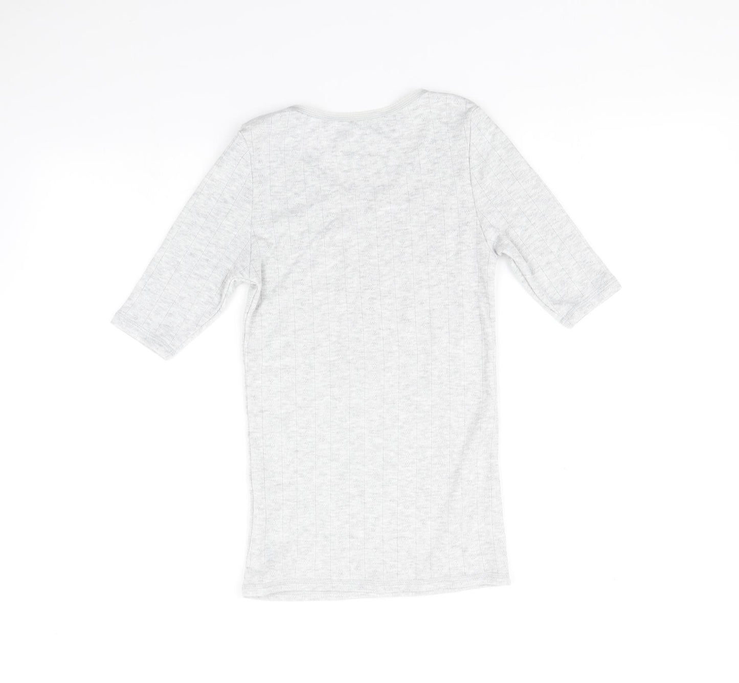 Marks and Spencer Womens Grey   Basic T-Shirt Size 10