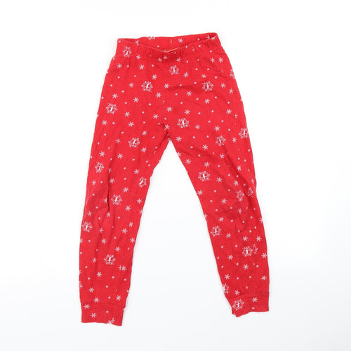 elf on the shelf Girls Red    Pyjama Pants Size 7-8 Years
