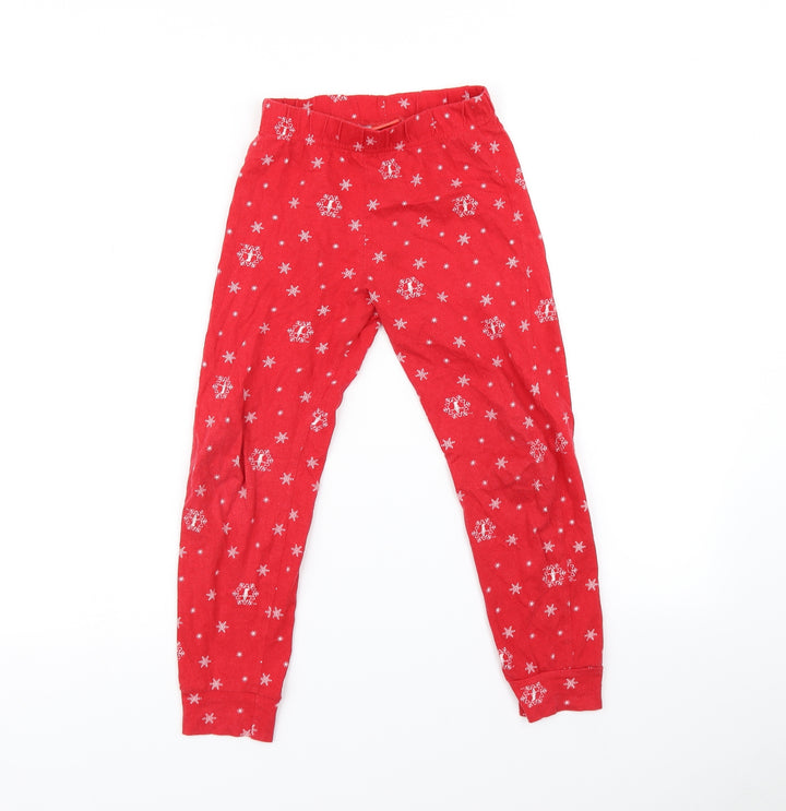 elf on the shelf Girls Red Pyjama Pants Size 7-8 Years