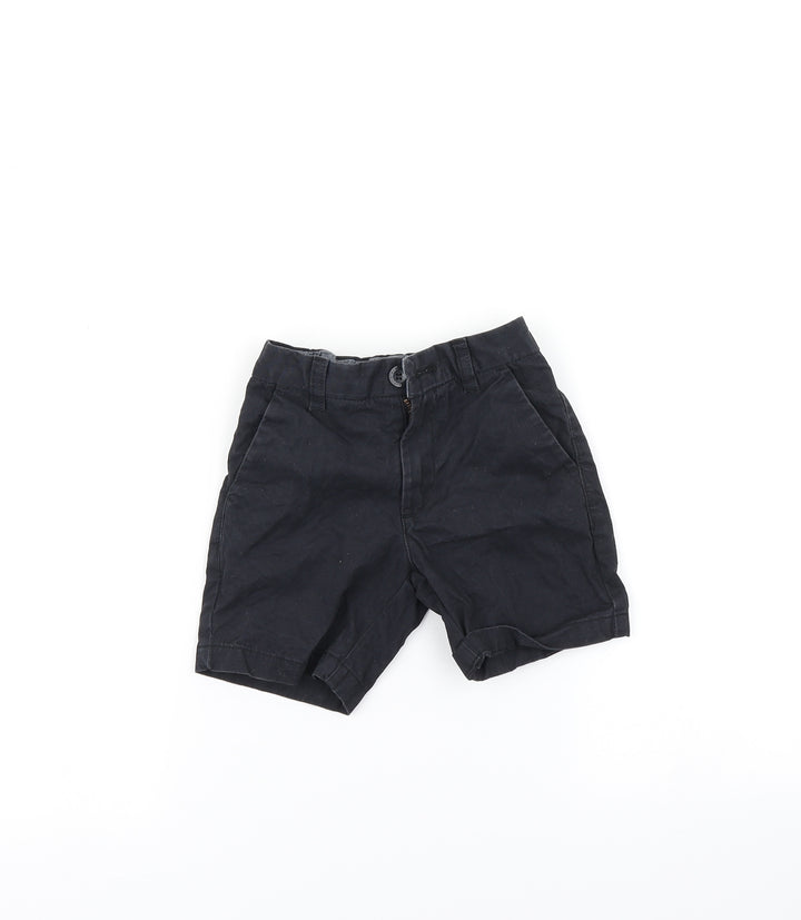 NEXT Boys Black   Chino Shorts Size 5 Years