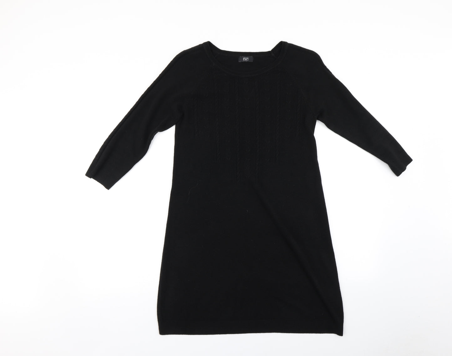 F&F Womens Black   Jumper Dress  Size 10