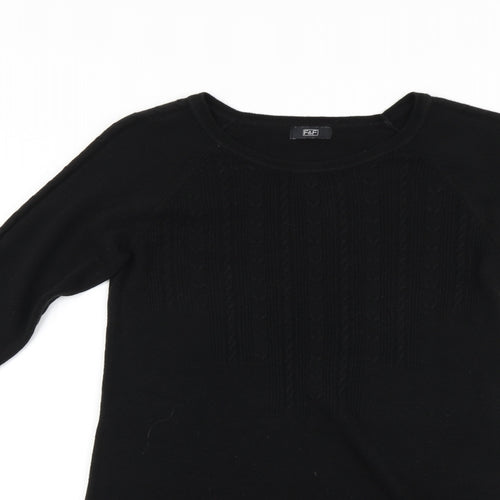 F&F Womens Black   Jumper Dress  Size 10