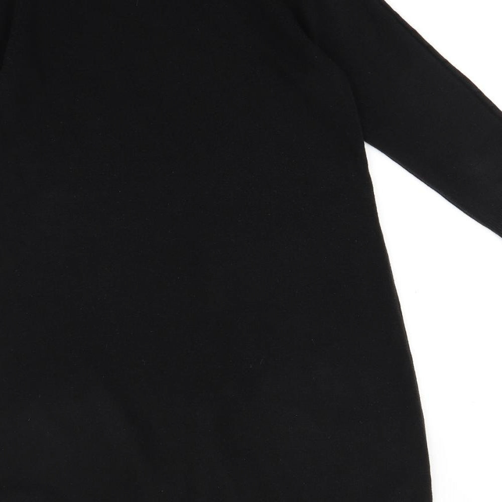 F&F Womens Black   Jumper Dress  Size 10