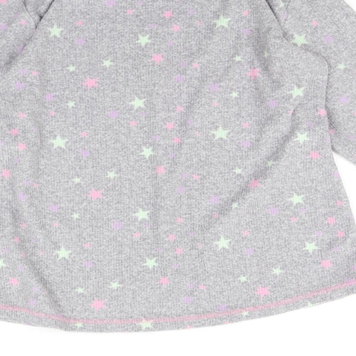 George Girls Grey    Pyjama Top Size 12 Years  - Star print