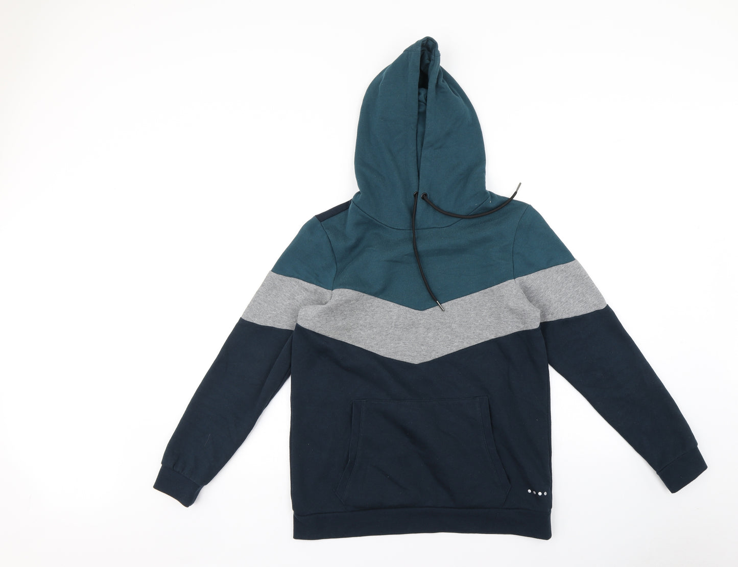 Matalan Mens Multicoloured Striped  Pullover Hoodie Size M