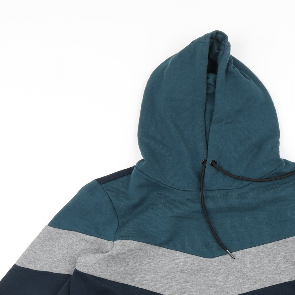 Matalan Mens Multicoloured Striped  Pullover Hoodie Size M