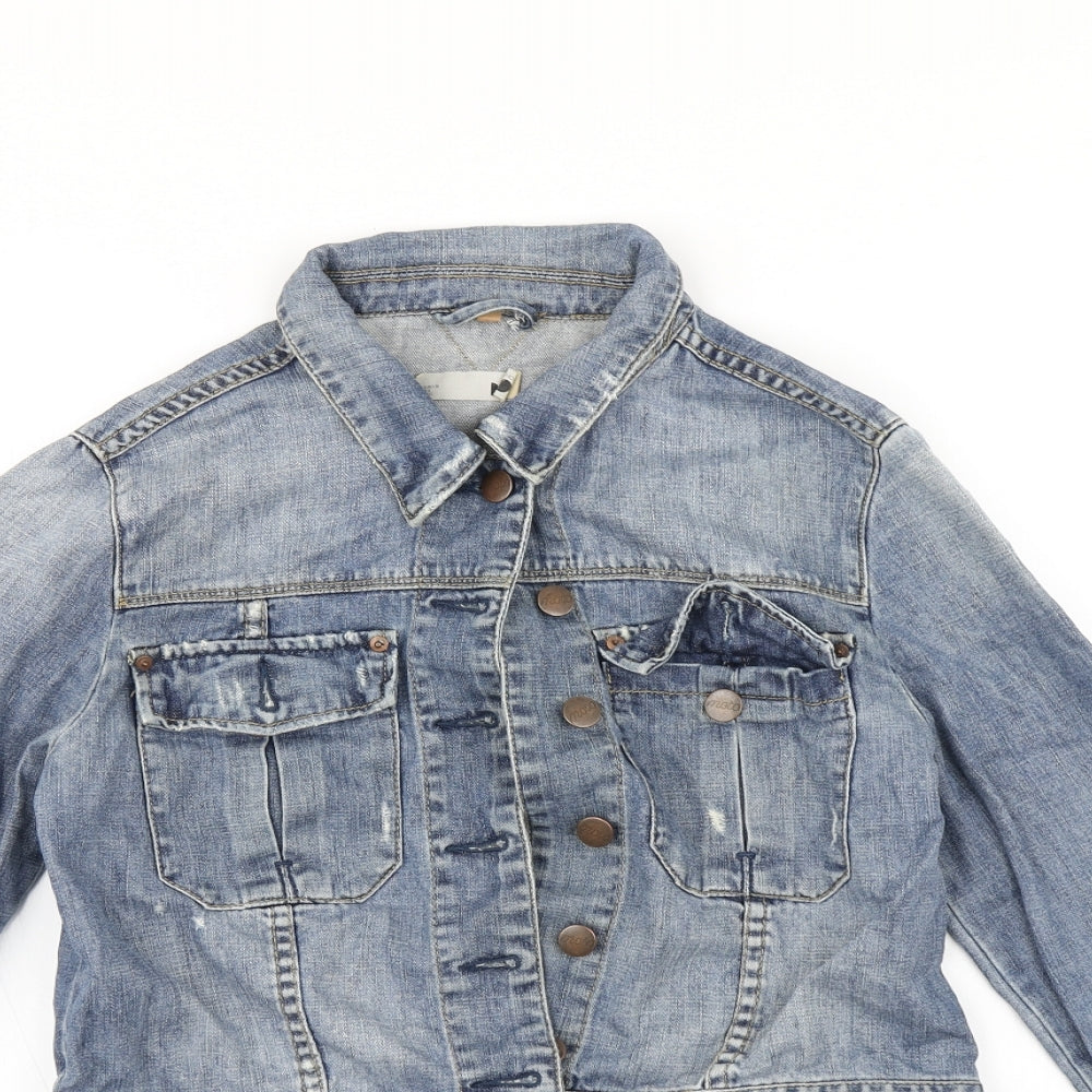 Topshop Womens Blue   Jacket  Size 10