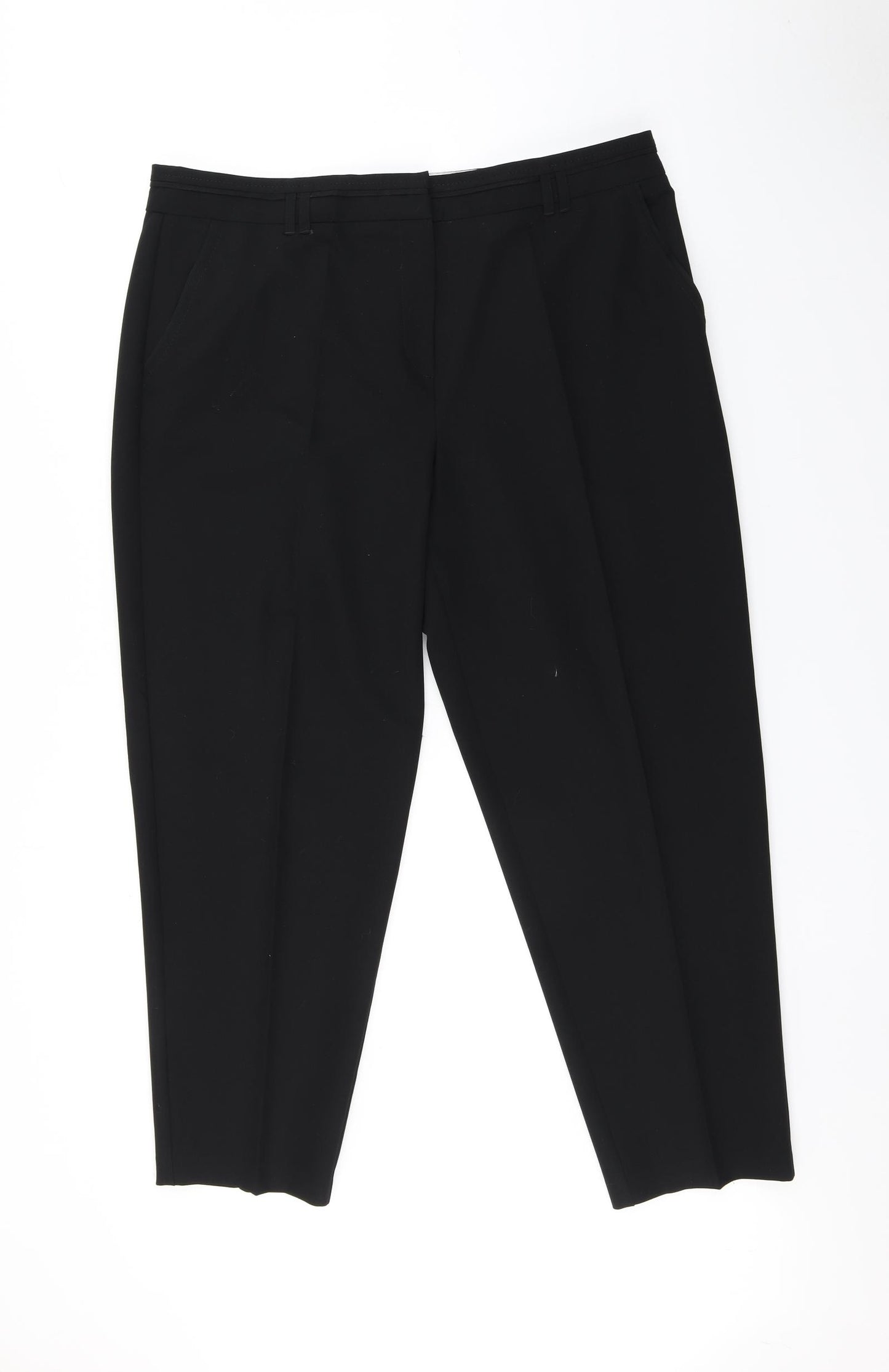 NEXT Womens Black   Trousers  Size 18 L27 in