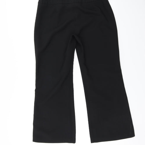 F&F Womens Black   Trousers  Size 12 L27 in