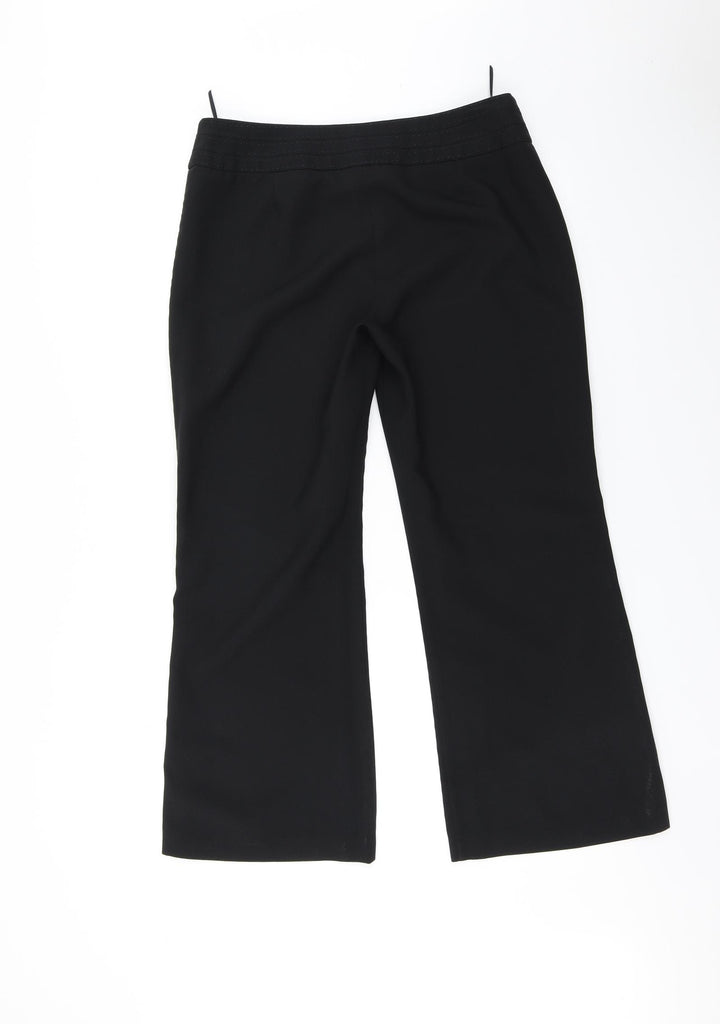F&F Womens Black Trousers Size 12 L27 in