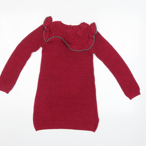 Miss Mona Mouse Girls Purple   Pullover Jumper Size 5-6 Years