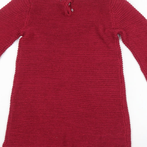 Miss Mona Mouse Girls Purple   Pullover Jumper Size 5-6 Years