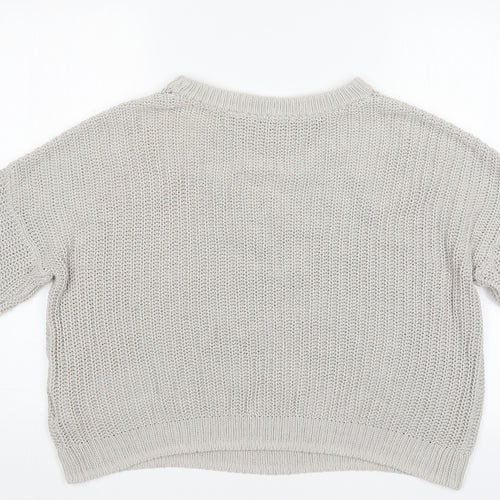H&M Womens Grey   Pullover Jumper Size S