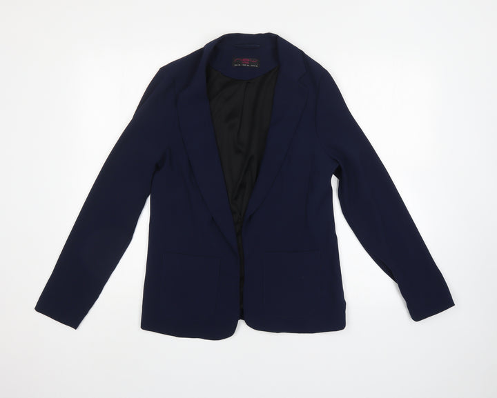 New Look Womens Blue Jacket Suit Jacket Size 10