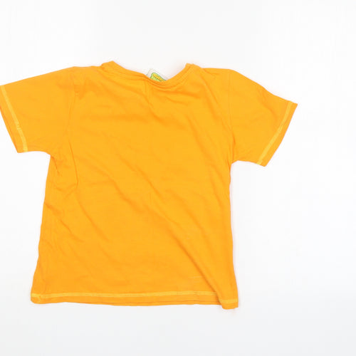 moshi monsters Girls Orange   Basic T-Shirt Size 7-8 Years