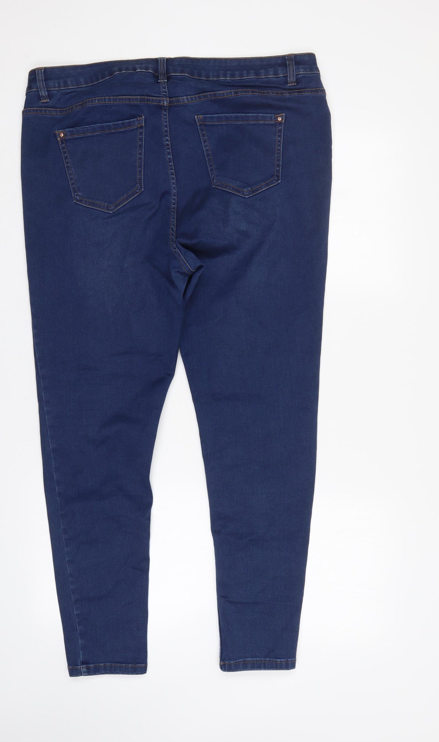 New Look Womens Blue   Skinny Jeans Size 18 L27 in
