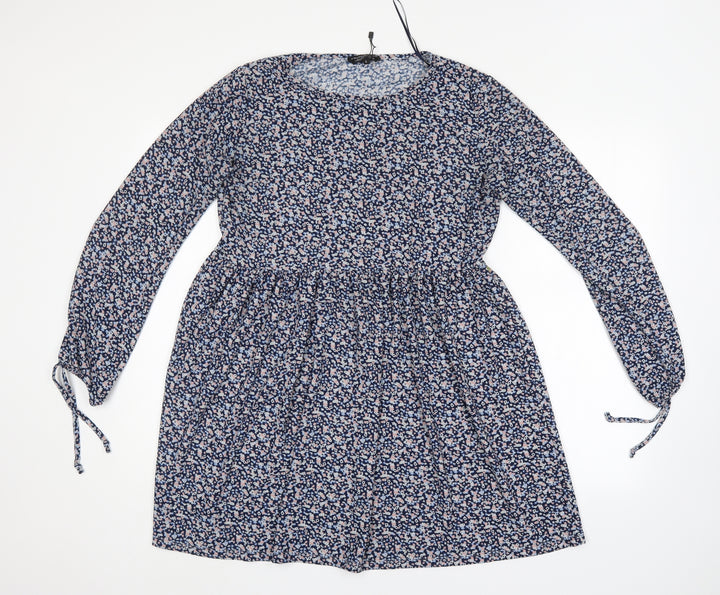 Wednesday Girl Womens Blue Shift Size S