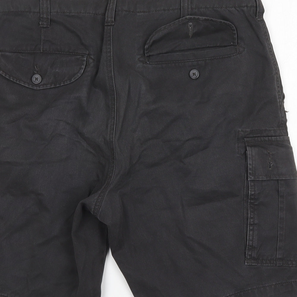 TU Mens Grey   Cargo Shorts Size 34