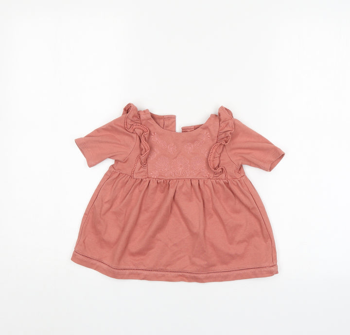 Rachel Zoe Girls Pink Floral  A-Line  Size 2 Years