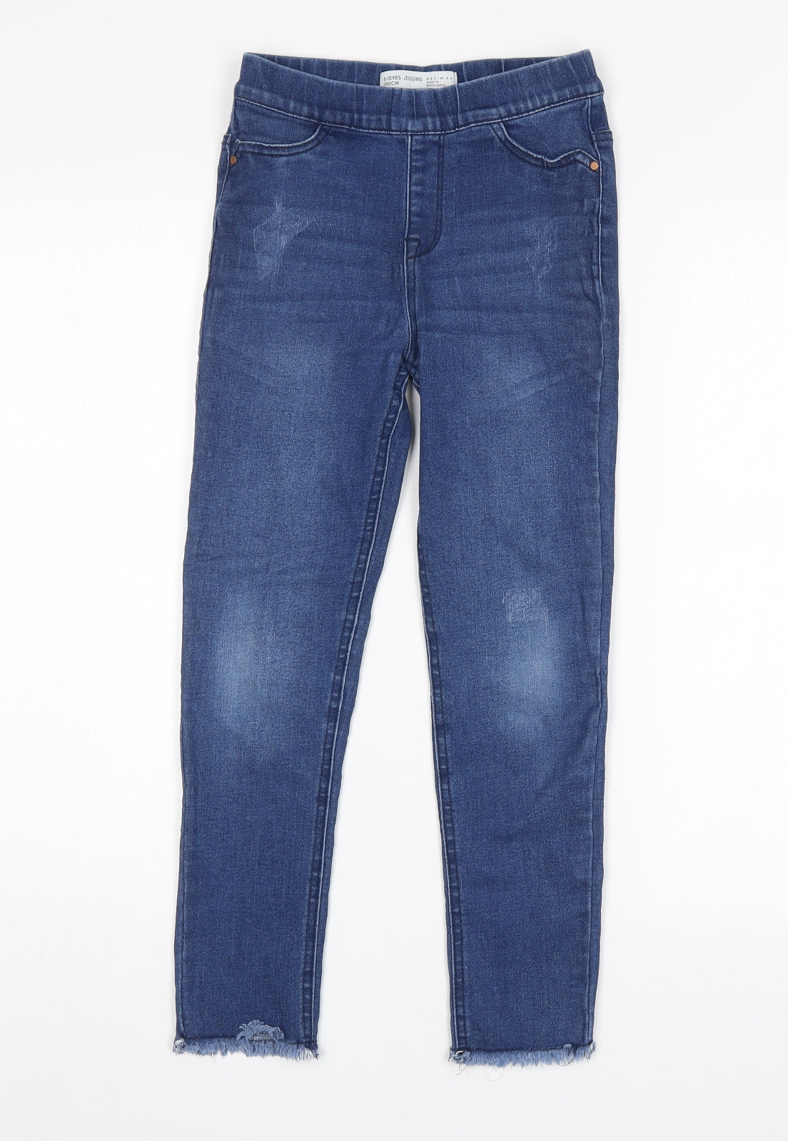 Denim & Co. Girls Blue  Denim Jegging Jeans Size 9-10 Years