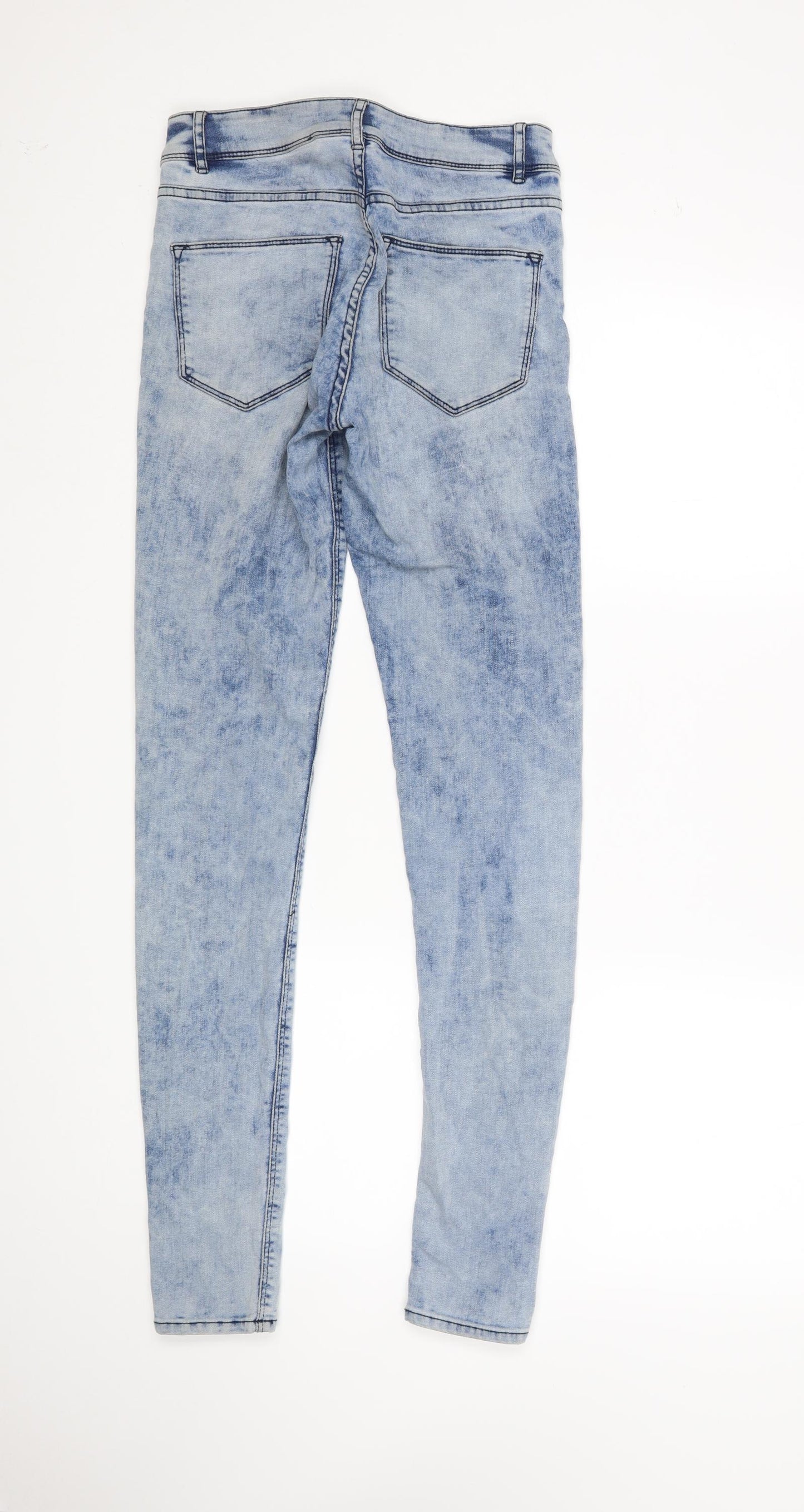 H&M Womens Blue   Skinny Jeans Size 8 L30 in