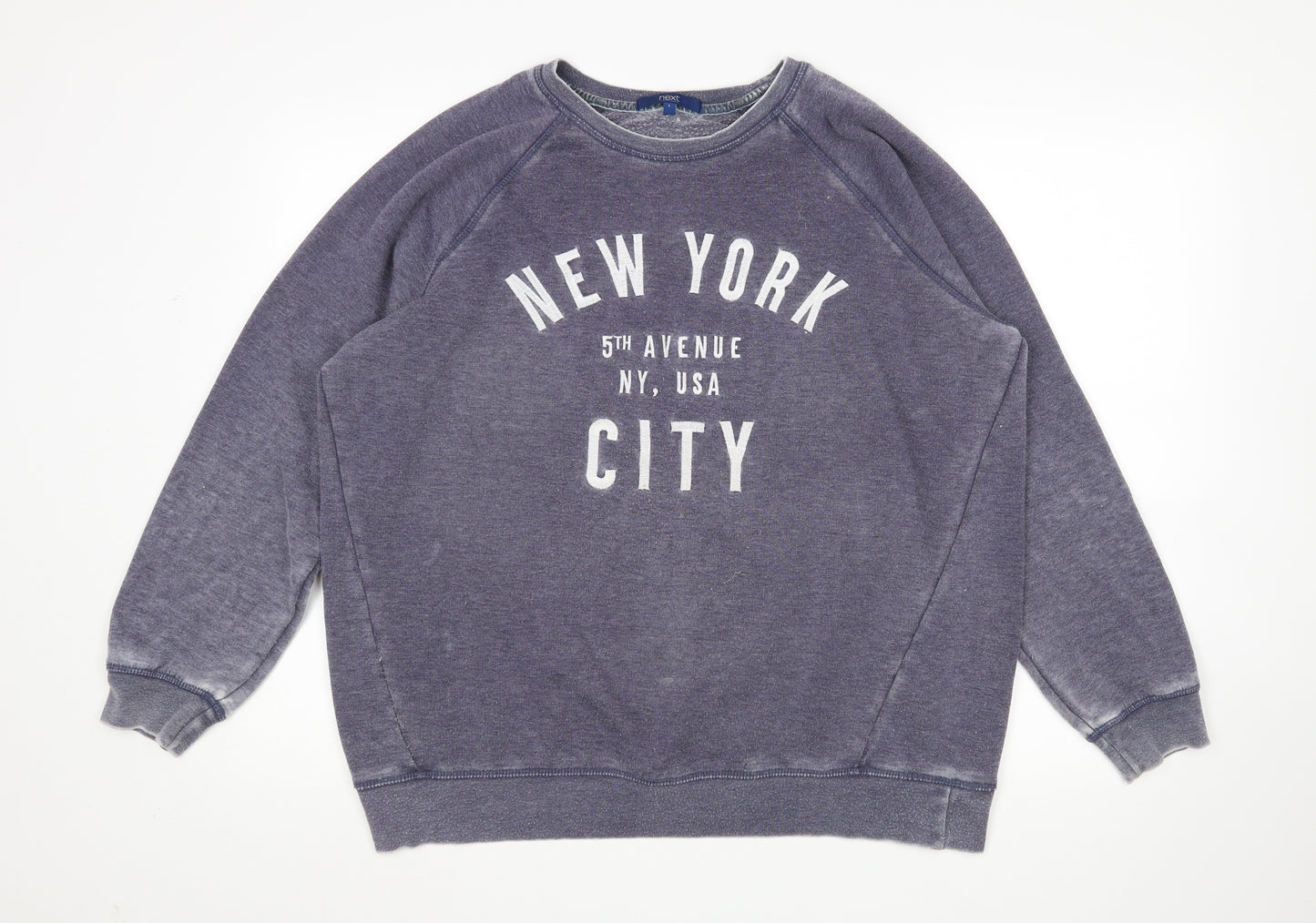 NEXT Mens Blue   Pullover Sweatshirt Size L