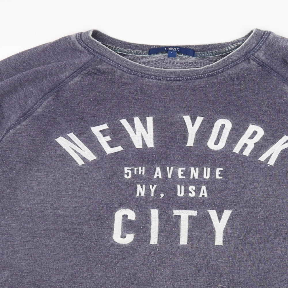 NEXT Mens Blue   Pullover Sweatshirt Size L