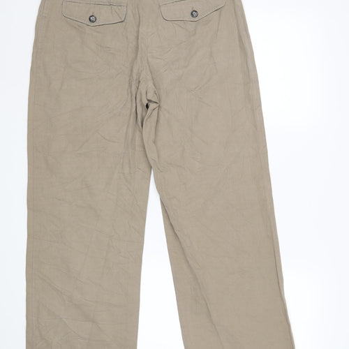 Kellerman Womens Beige   Straight Jeans Size 12 L30 in
