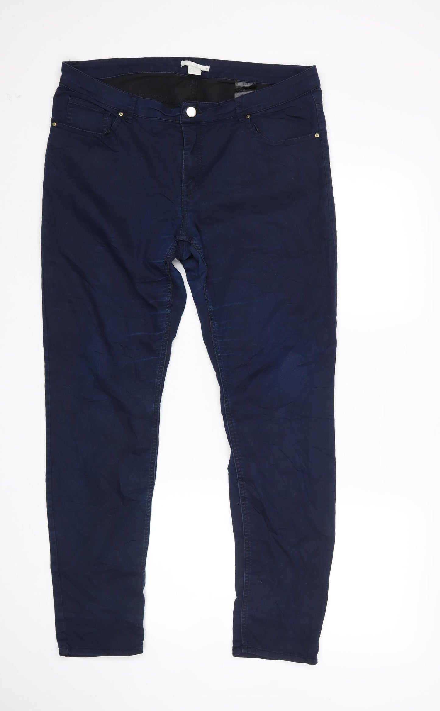 H&M Womens Blue   Straight Jeans Size 16 L29 in