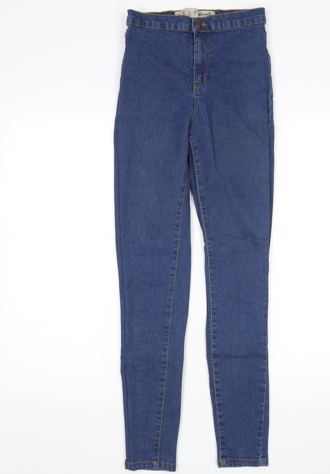 Denim Co Womens Blue   Skinny Jeans Size 8 L28 in