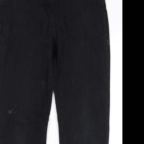 M&Co Womens Black   Mom Jeans Size 14 L28 in