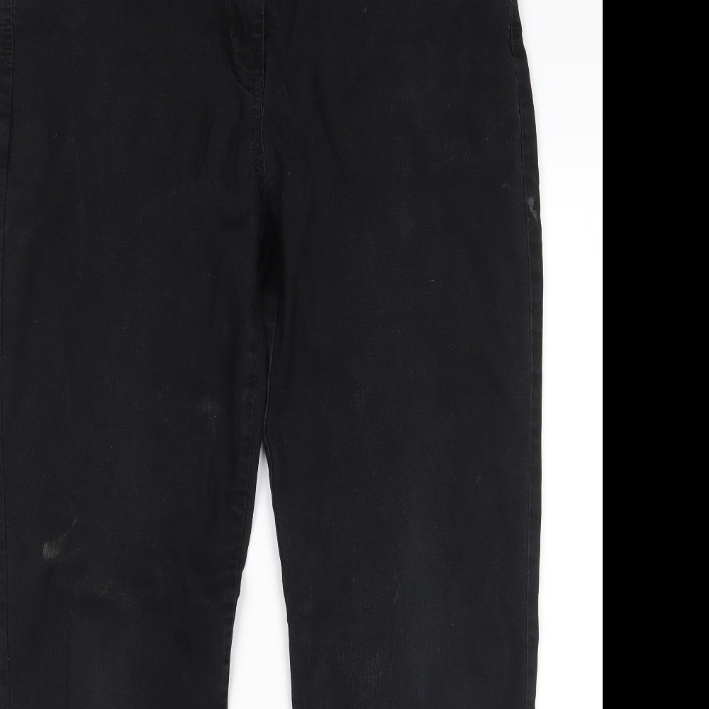 M&Co Womens Black   Mom Jeans Size 14 L28 in