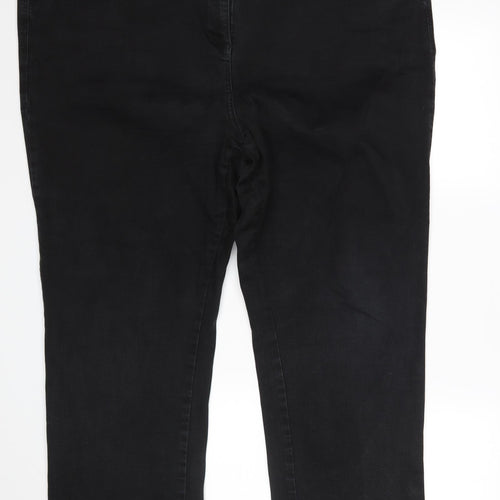 M&Co Womens Black   Cropped Jeans Size 28 L27 in