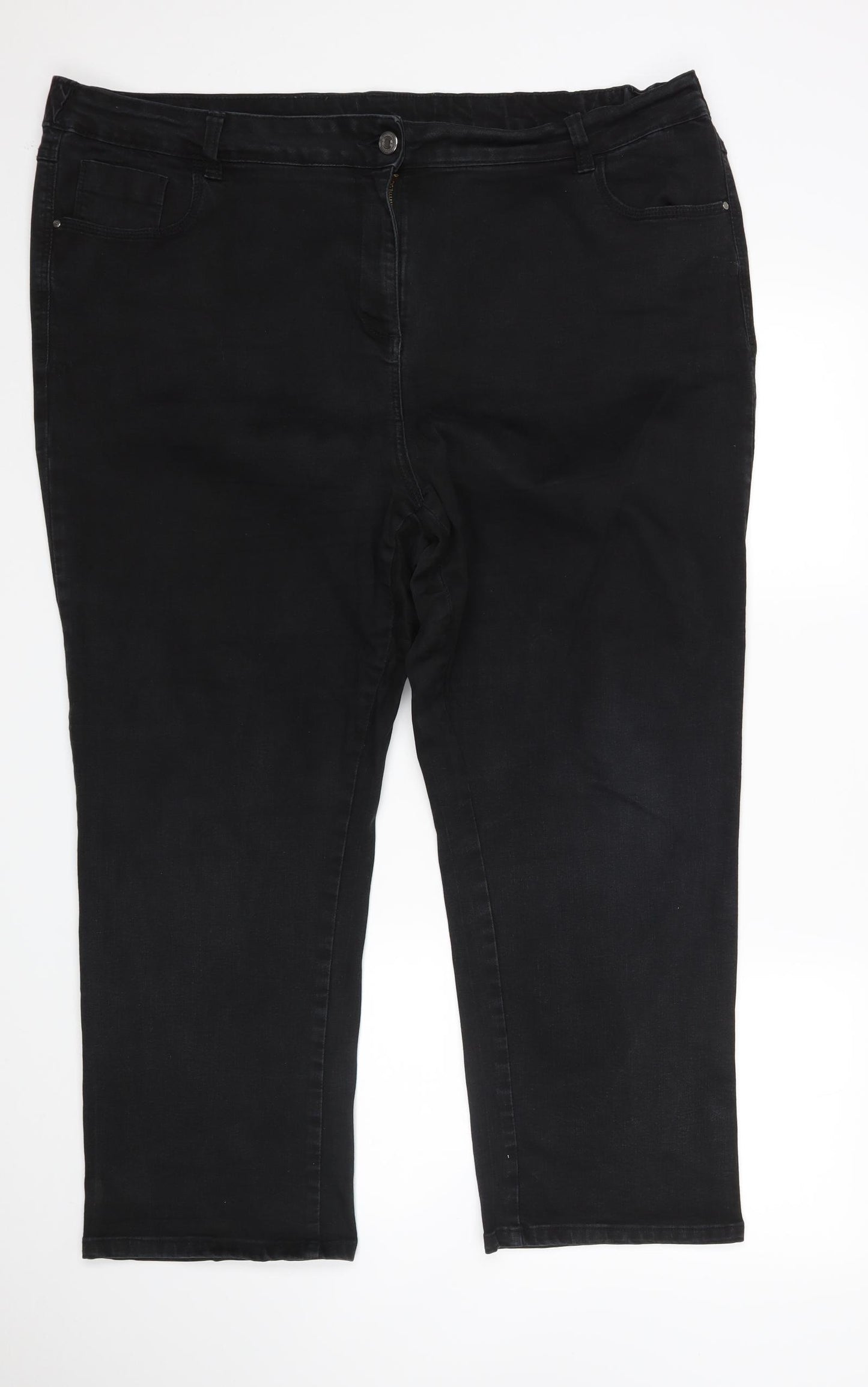 M&Co Womens Black   Cropped Jeans Size 28 L27 in