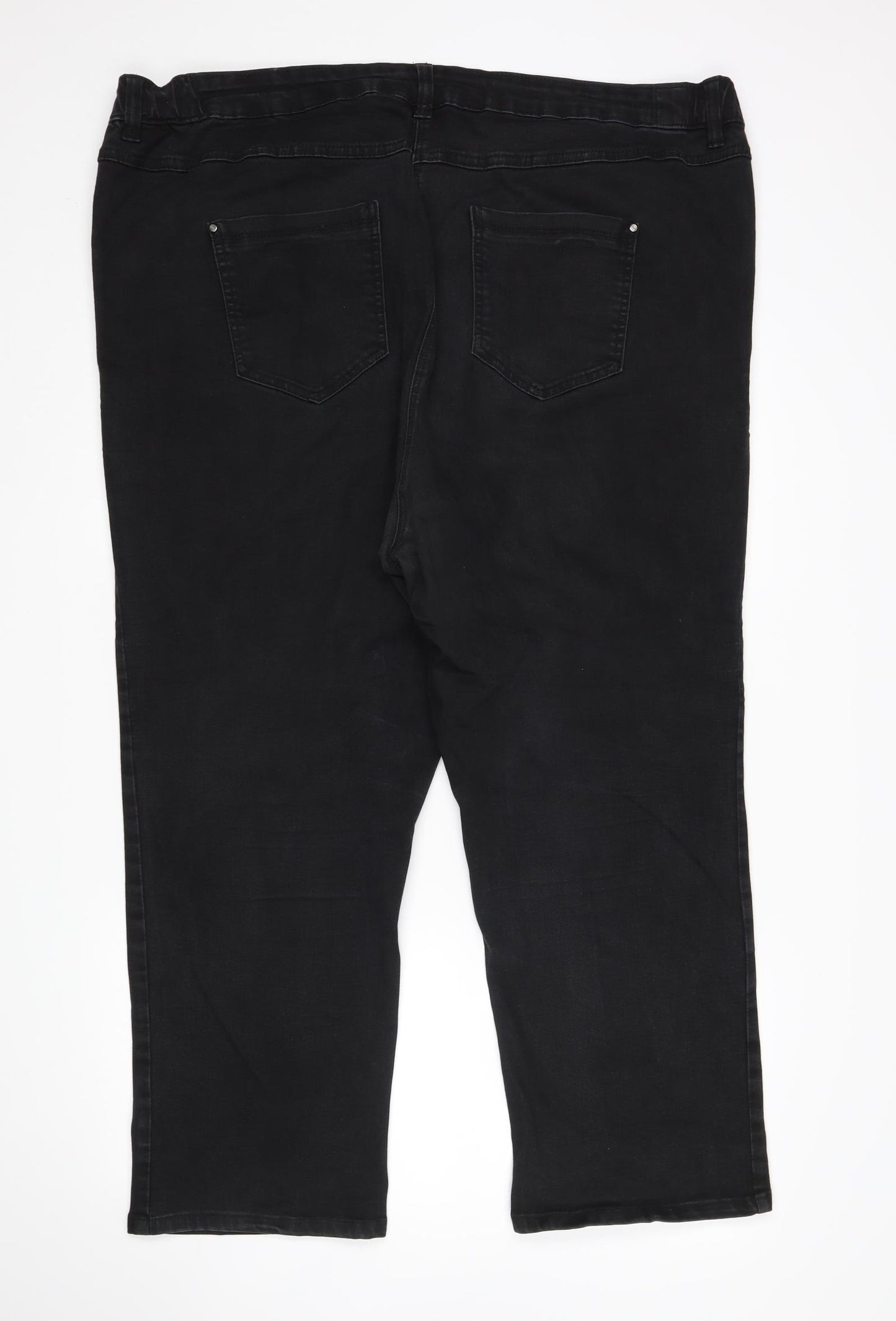 M&Co Womens Black   Cropped Jeans Size 28 L27 in