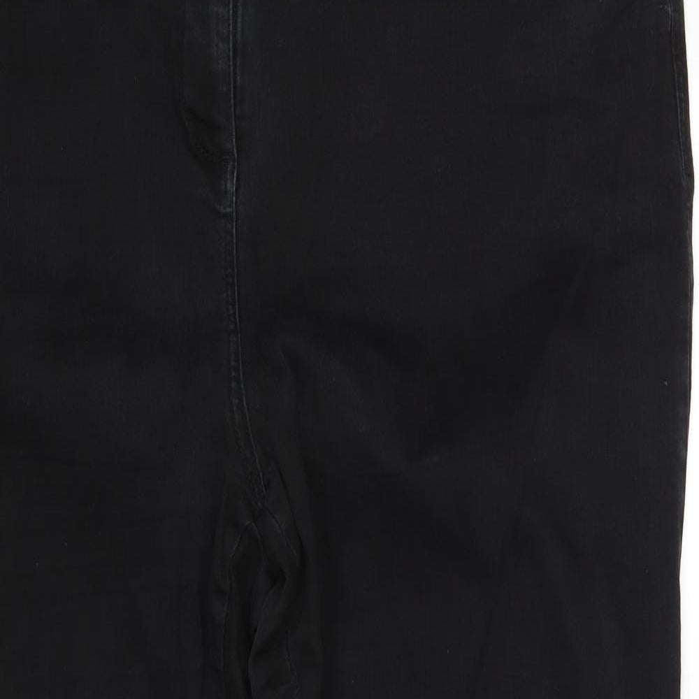 M&Co Womens Black   Cropped Jeans Size 28 L27 in