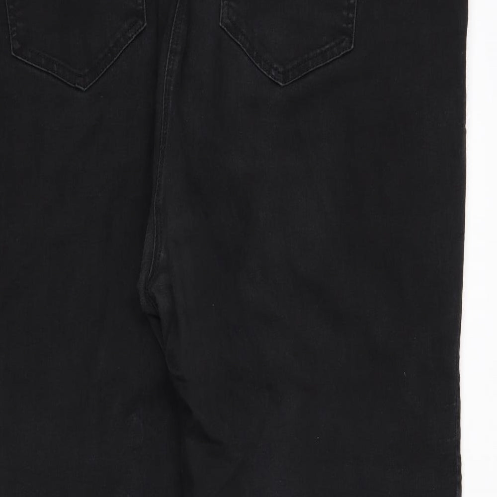 M&Co Womens Black   Cropped Jeans Size 28 L27 in