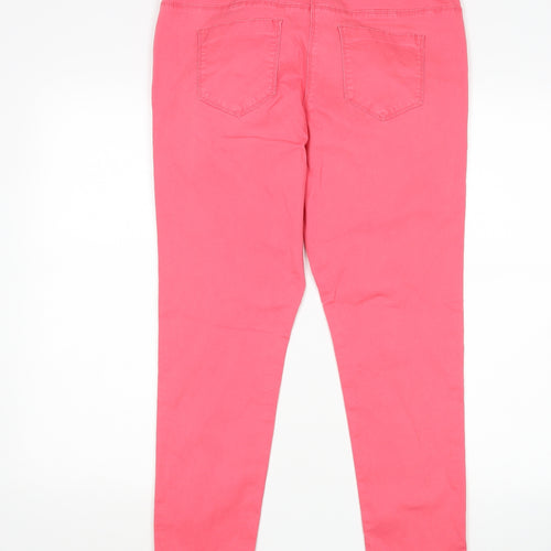 George Womens Pink   Skinny Jeans Size 14 L27 in