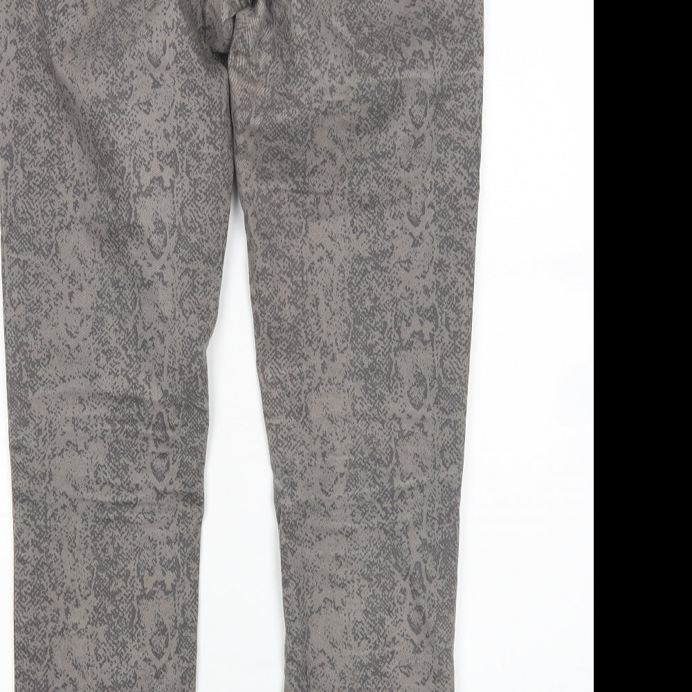 Tchibo Womens Grey Animal Print  Straight Jeans Size 12 L29 in